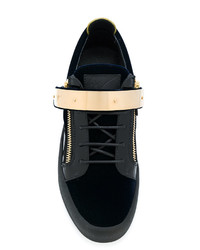 Baskets en cuir noires Giuseppe Zanotti Design