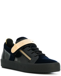 Baskets en cuir noires Giuseppe Zanotti Design