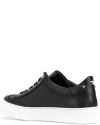 Baskets en cuir noires Jimmy Choo