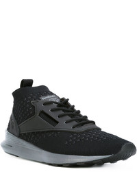 Baskets en cuir noires Reebok