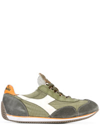 Baskets en cuir olive Diadora