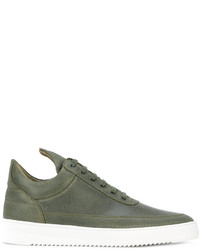 Baskets en cuir olive Filling Pieces