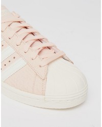 Baskets en cuir roses adidas