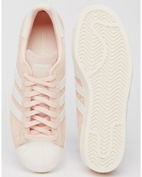 Baskets en cuir roses adidas