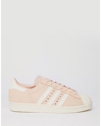 Baskets en cuir roses adidas