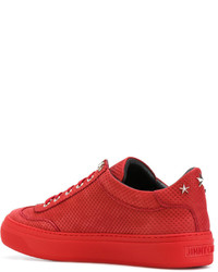 Baskets en cuir rouges Jimmy Choo