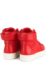 Baskets en cuir rouges Gucci