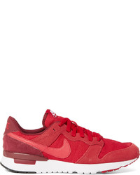 Baskets en cuir rouges Nike
