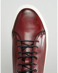 Baskets en cuir rouges Ted Baker