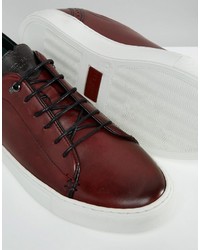 Baskets en cuir rouges Ted Baker