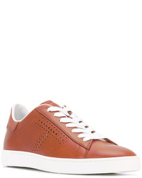 Baskets en cuir tabac Tod's