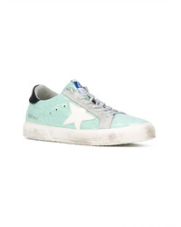 Baskets en cuir vert menthe Golden Goose Deluxe Brand