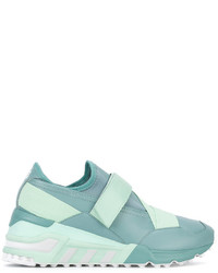 Baskets en cuir vert menthe Y-3