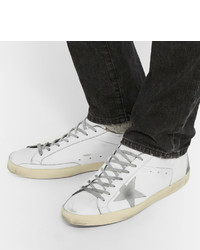 Baskets en daim blanches Golden Goose