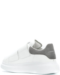 Baskets en daim blanches Alexander McQueen