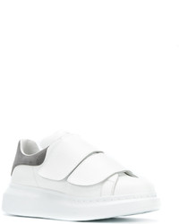 Baskets en daim blanches Alexander McQueen