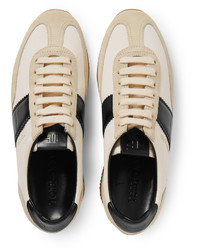 Baskets en daim blanches Tom Ford