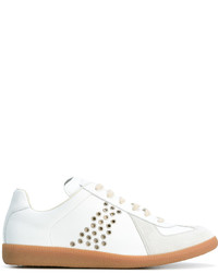 Baskets en daim blanches Maison Margiela