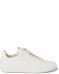 Baskets en daim blanches Maison Margiela