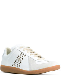 Baskets en daim blanches Maison Margiela