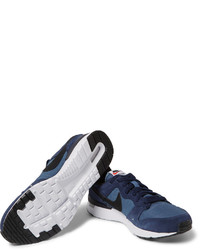 Baskets en daim bleu marine Nike