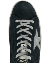 Baskets en daim bleu marine Golden Goose Deluxe Brand