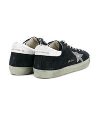 Baskets en daim bleu marine Golden Goose Deluxe Brand