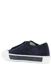 Baskets en daim bleu marine Tod's