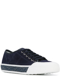 Baskets en daim bleu marine Tod's