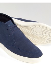 Baskets en daim bleu marine Fred Perry