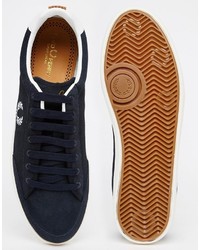 Baskets en daim bleu marine Fred Perry