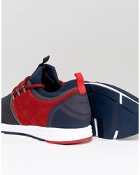 Baskets en daim bleu marine Hugo Boss