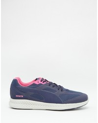 Baskets en daim bleu marine Puma