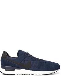 Baskets en daim bleu marine Nike