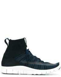 Baskets en daim bleu marine Nike
