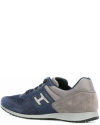 Baskets en daim bleu marine Hogan