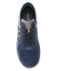 Baskets en daim bleu marine Hogan