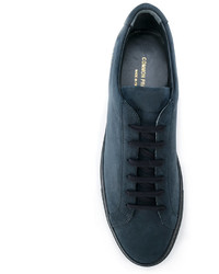 Baskets en daim bleu marine Common Projects