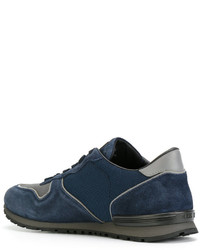 Baskets en daim bleu marine Tod's