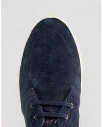 Baskets en daim bleu marine Fred Perry