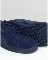 Baskets en daim bleu marine Puma