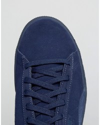 Baskets en daim bleu marine Puma