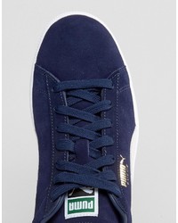 Baskets en daim bleu marine Puma