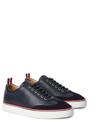 Baskets en daim bleu marine Thom Browne