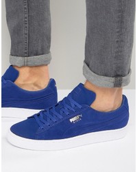 Baskets en daim bleues Puma