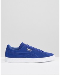 Baskets en daim bleues Puma