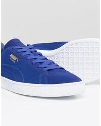 Baskets en daim bleues Puma