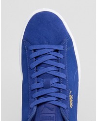 Baskets en daim bleues Puma