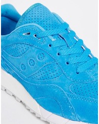 Baskets en daim bleues Saucony