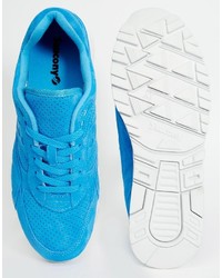 Baskets en daim bleues Saucony